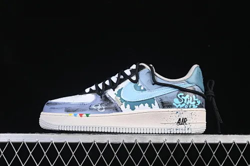 All categories Nk Air Force 1 Air Force series Nk Air Force 1 Low Air Force low-top Nike Air Force 1'07 Low "Color Fission" Hand-painted graffiti Color fission Air Force 1 low-top casual sneakers XL2312-101